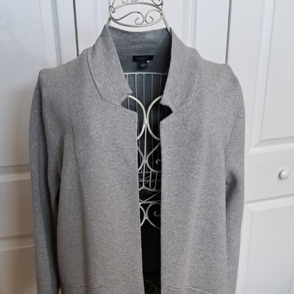 Gray Longline Coat - image 3